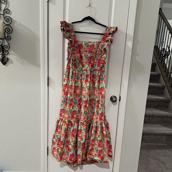 Peyton Parker Dresses & Skirts - Peyton & Parker Maxi Dress 2X Tiered Open Back